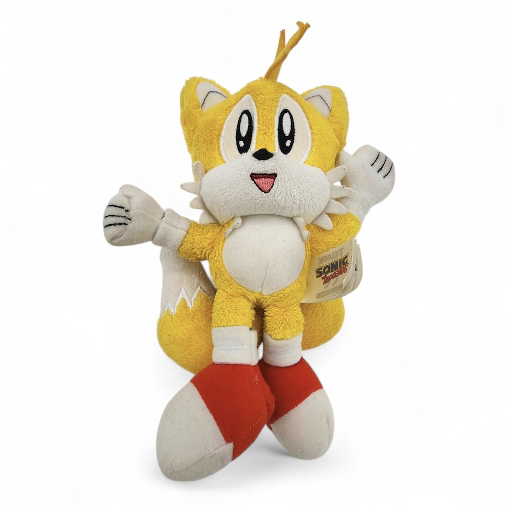 Tomy Sonic the Hedgehog‎ Tails Plush 8" Classic Sega Collector 2017 Toy READ